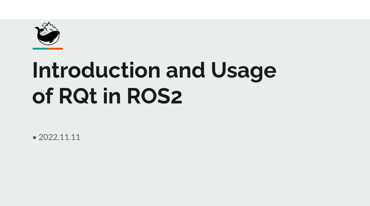 Introduction and Usage of RQt in ROS2